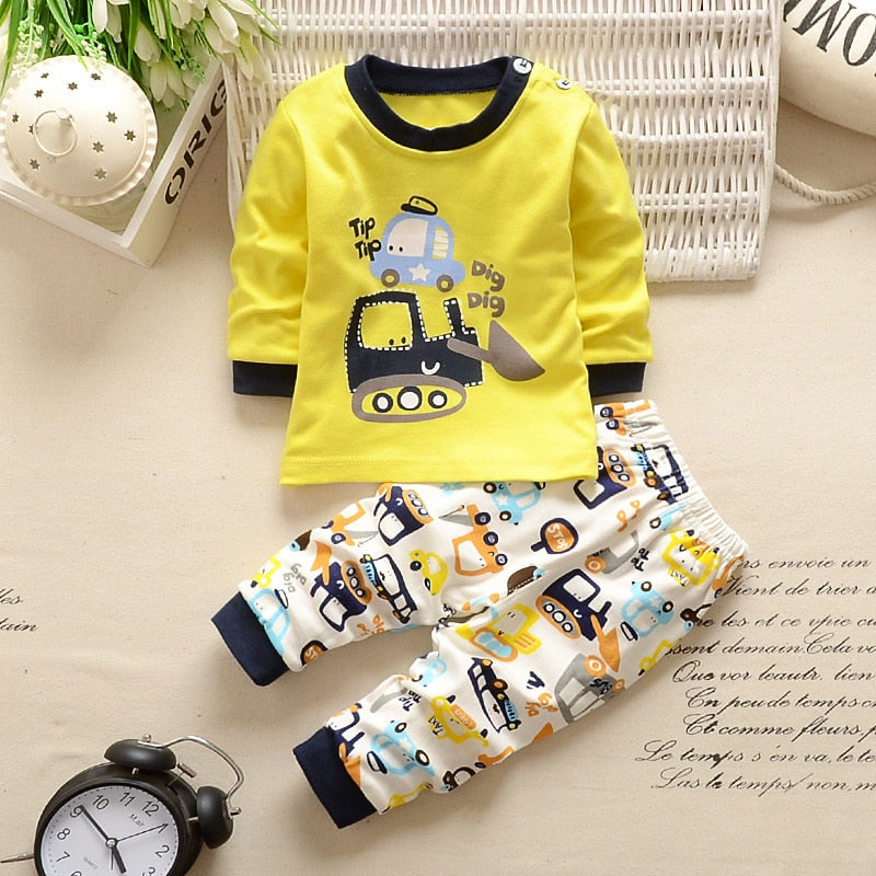 2pcs Cartoon Clothing Set