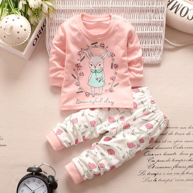 2pcs Cartoon Clothing Set