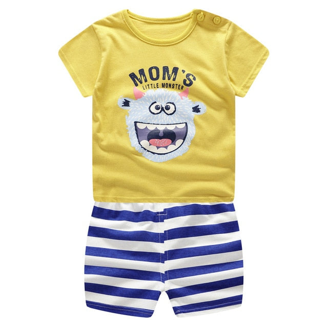 2pcs Cartoon Clothing Set