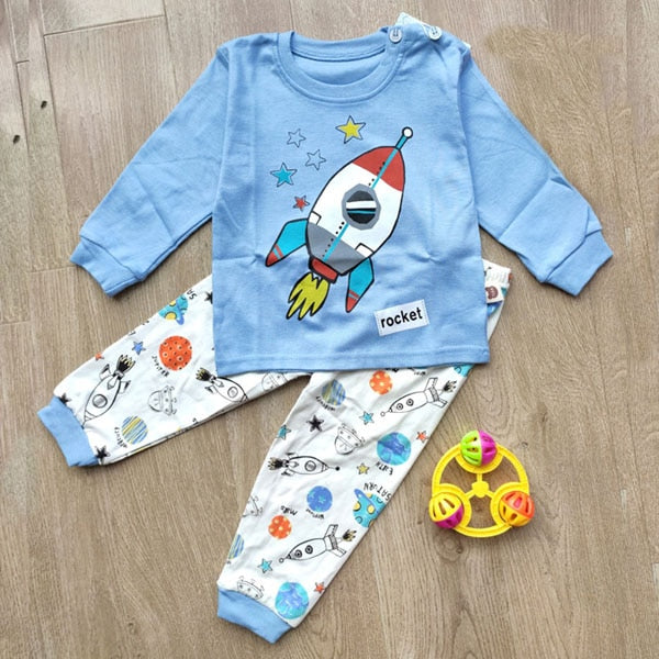 2pcs Cartoon Clothing Set