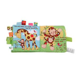 Animal Style Newborn Baby Cloth Books Rattle Toy