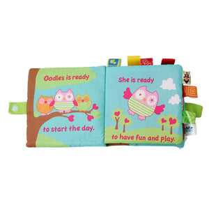 Animal Style Newborn Baby Cloth Books Rattle Toy