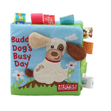 Animal Style Newborn Baby Cloth Books Rattle Toy