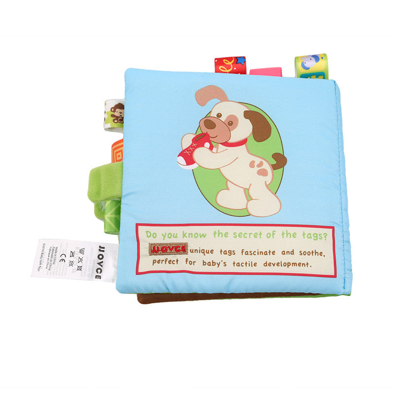 Animal Style Newborn Baby Cloth Books Rattle Toy