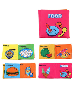 Animal Style Newborn Baby Cloth Books Rattle Toy