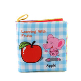 Animal Style Newborn Baby Cloth Books Rattle Toy