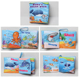 Animal Style Newborn Baby Cloth Books Rattle Toy