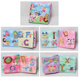 Animal Style Newborn Baby Cloth Books Rattle Toy