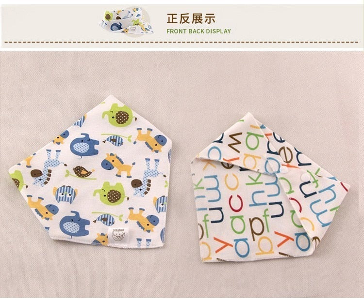 New Infant Triangle Cotton Absorbent Cloth Bib