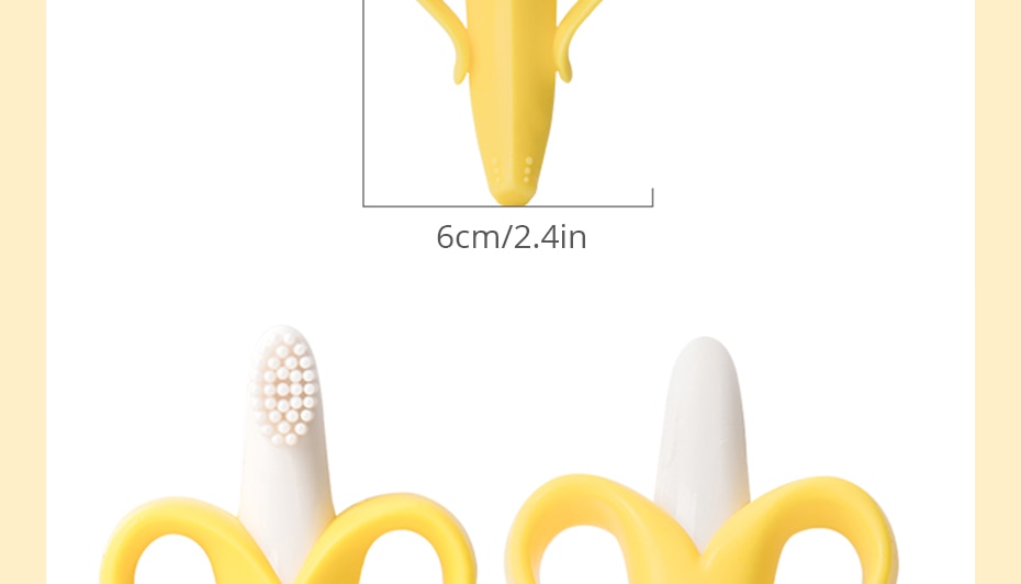 Banana Teething Toy Dental Care Toothbrush