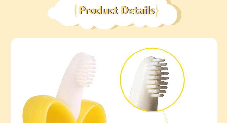 Banana Teething Toy Dental Care Toothbrush