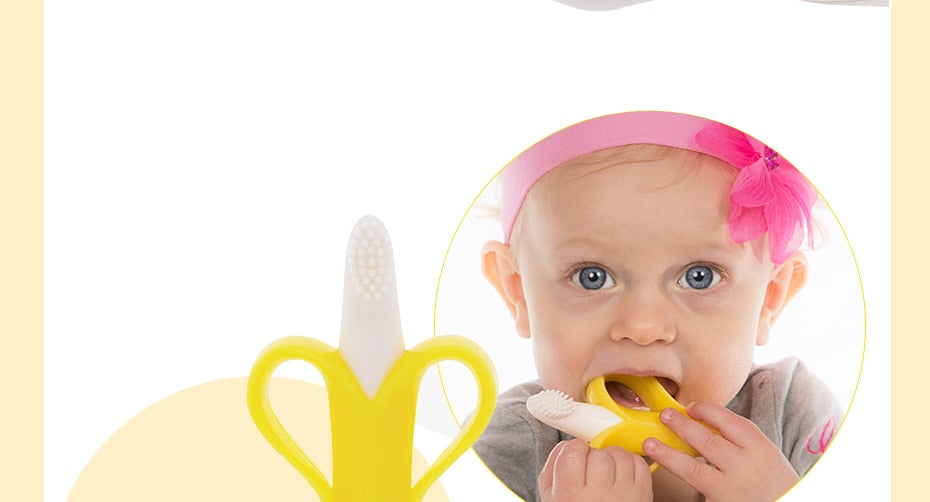 Banana Teething Toy Dental Care Toothbrush