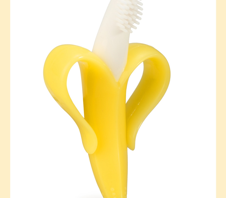 Banana Teething Toy Dental Care Toothbrush