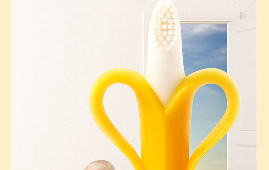 Banana Teething Toy Dental Care Toothbrush