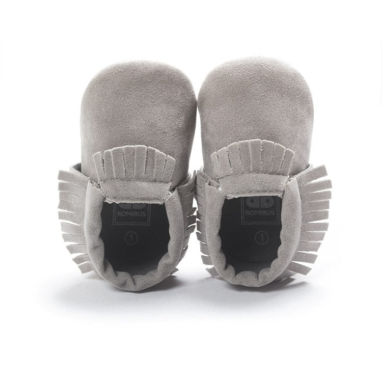 PU Suede Leather Newborn Baby Shoes