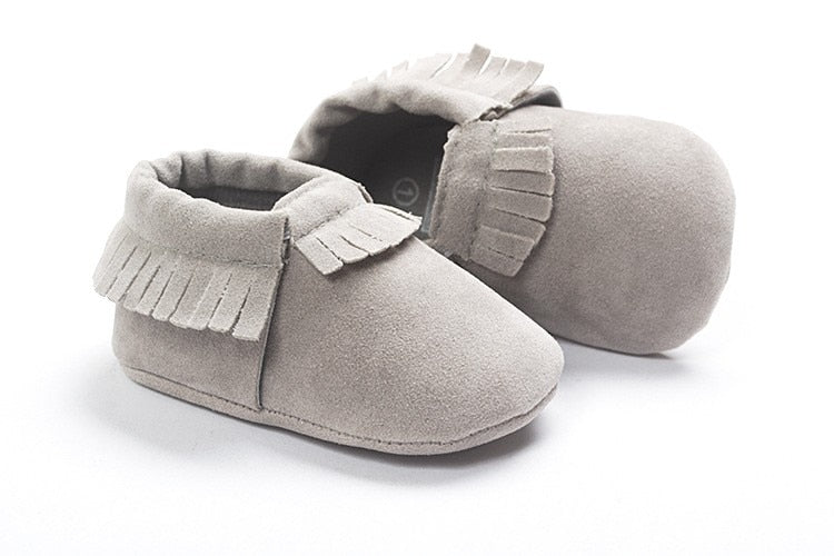 PU Suede Leather Newborn Baby Shoes