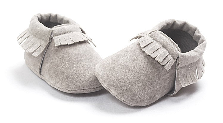 PU Suede Leather Newborn Baby Shoes