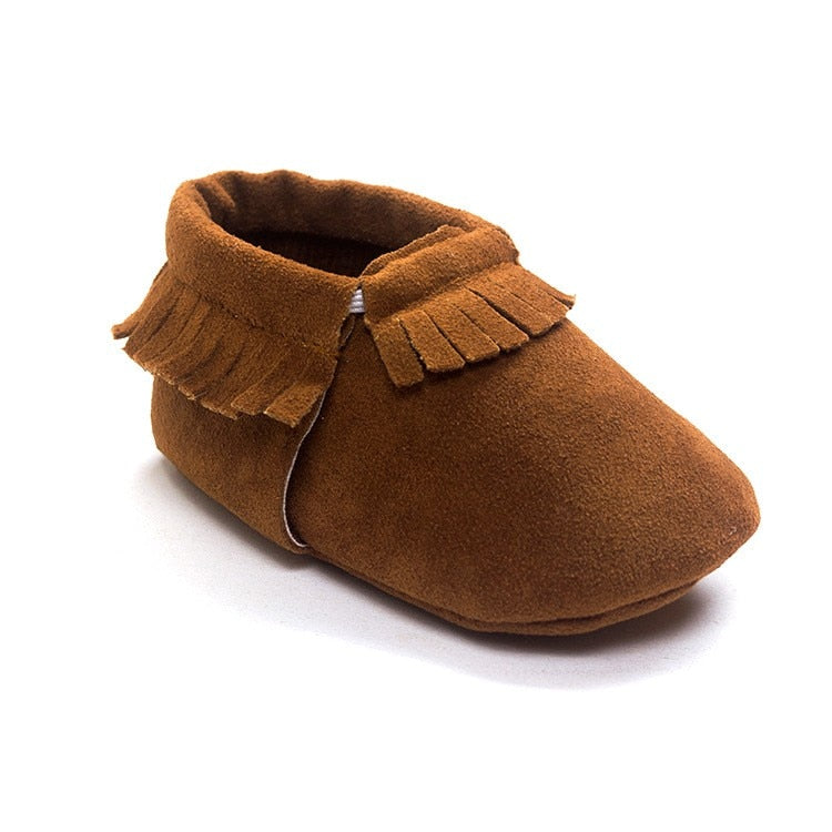 PU Suede Leather Newborn Baby Shoes