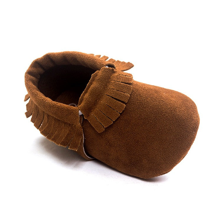 PU Suede Leather Newborn Baby Shoes