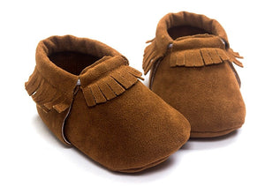 PU Suede Leather Newborn Baby Shoes