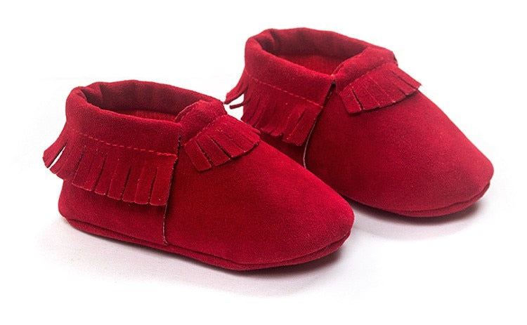 PU Suede Leather Newborn Baby Shoes