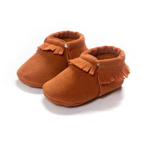 PU Suede Leather Newborn Baby Shoes