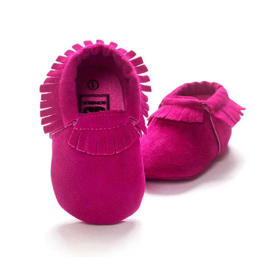 PU Suede Leather Newborn Baby Shoes