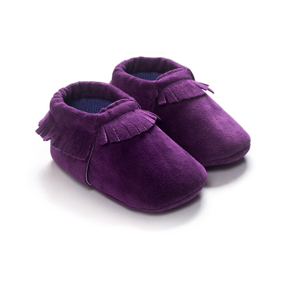 PU Suede Leather Newborn Baby Shoes