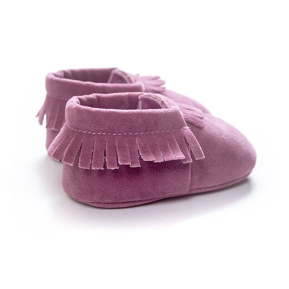 PU Suede Leather Newborn Baby Shoes