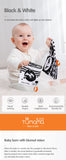 3PCS Black White Baby Cloth Books