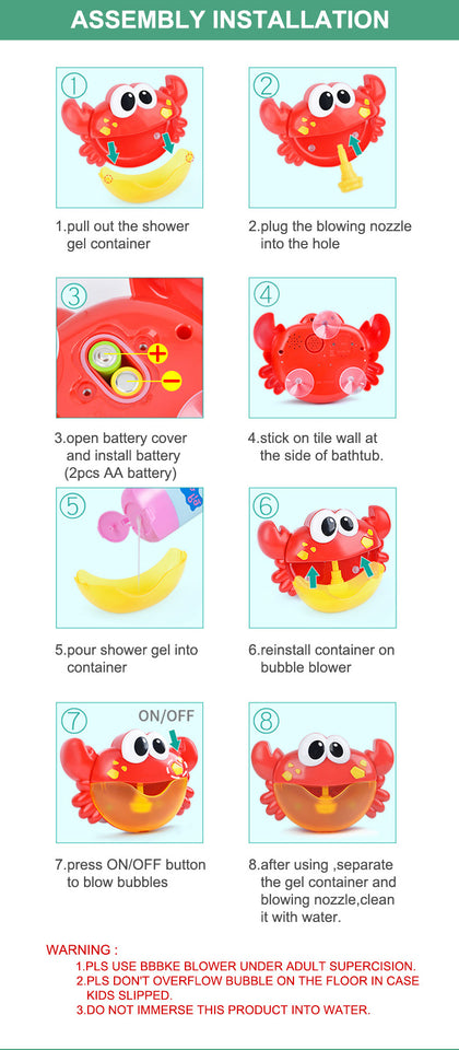 Bubble Crab Bubble Maker Machine