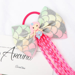 Mermaid Bowknot Long Braid Headband