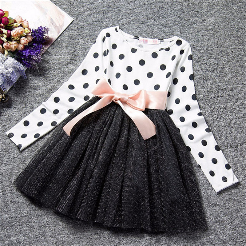 Girls Long-Sleeve Mini Tutu dress