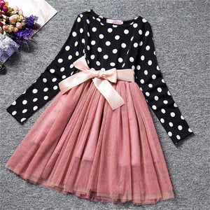 Girls Long-Sleeve Mini Tutu dress