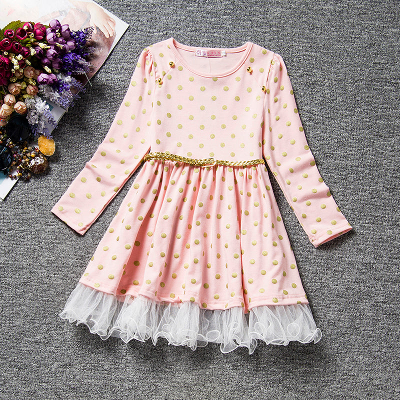 Girls Long-Sleeve Mini Tutu dress