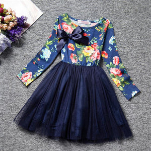 Girls Long-Sleeve Mini Tutu dress