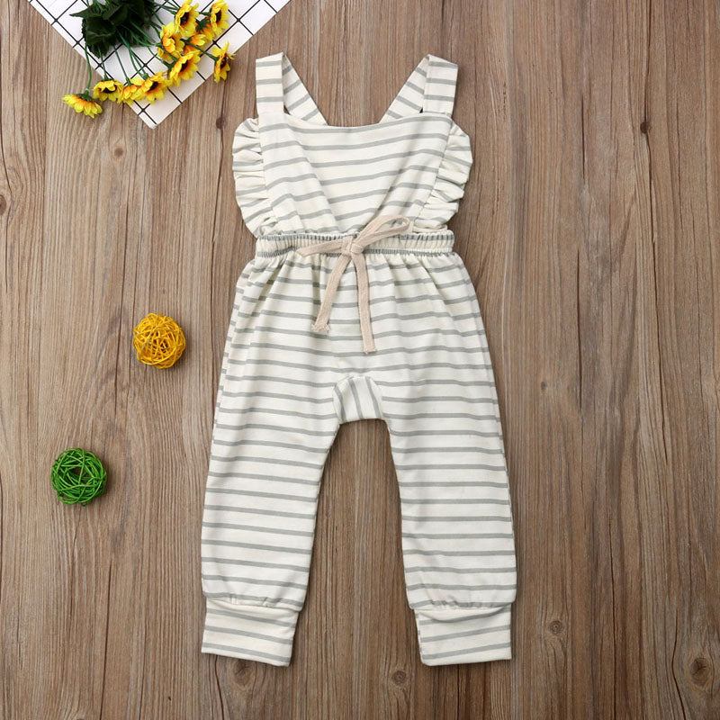 Newborn Baby Striped Cotton Romper Jumpsuit