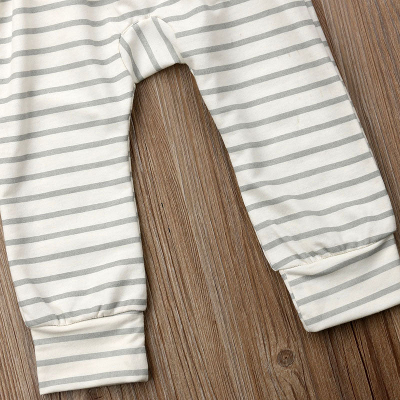 Newborn Baby Striped Cotton Romper Jumpsuit