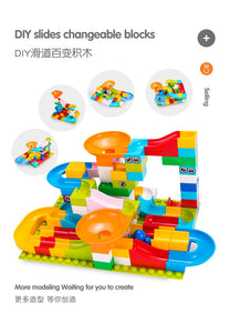 52-208Pcs Maze Balls Track Building Blocks