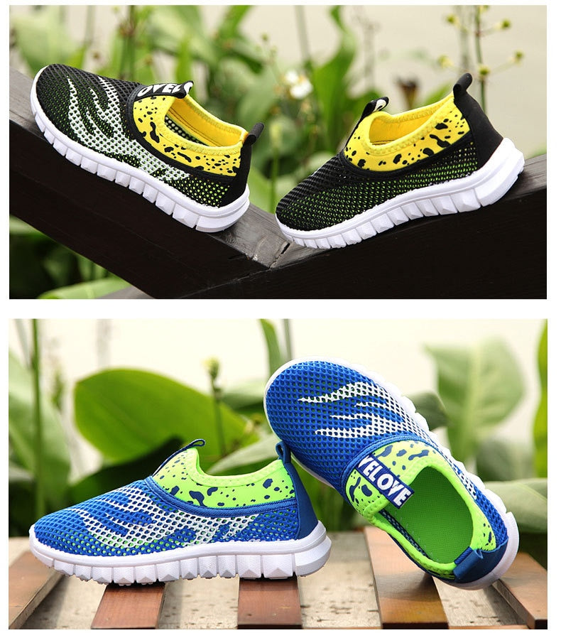 Unisex Kids Shock-Absorption Running Shoes