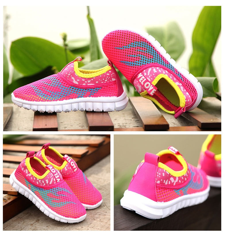 Unisex Kids Shock-Absorption Running Shoes