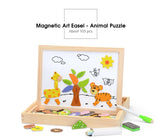 100Pcs Wooden Magnetic Drawing Board