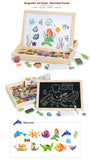 100Pcs Wooden Magnetic Drawing Board