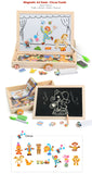 100Pcs Wooden Magnetic Drawing Board