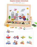 100Pcs Wooden Magnetic Drawing Board