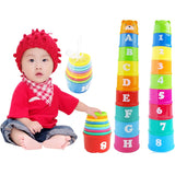 8PCS Figures Letters Stack Up Toys