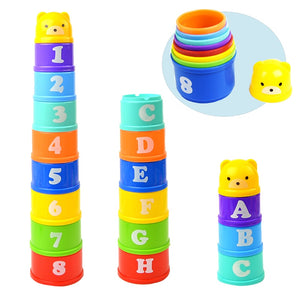 8PCS Figures Letters Stack Up Toys