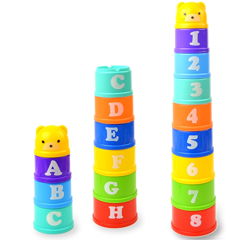 8PCS Figures Letters Stack Up Toys