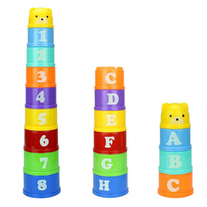 8PCS Figures Letters Stack Up Toys