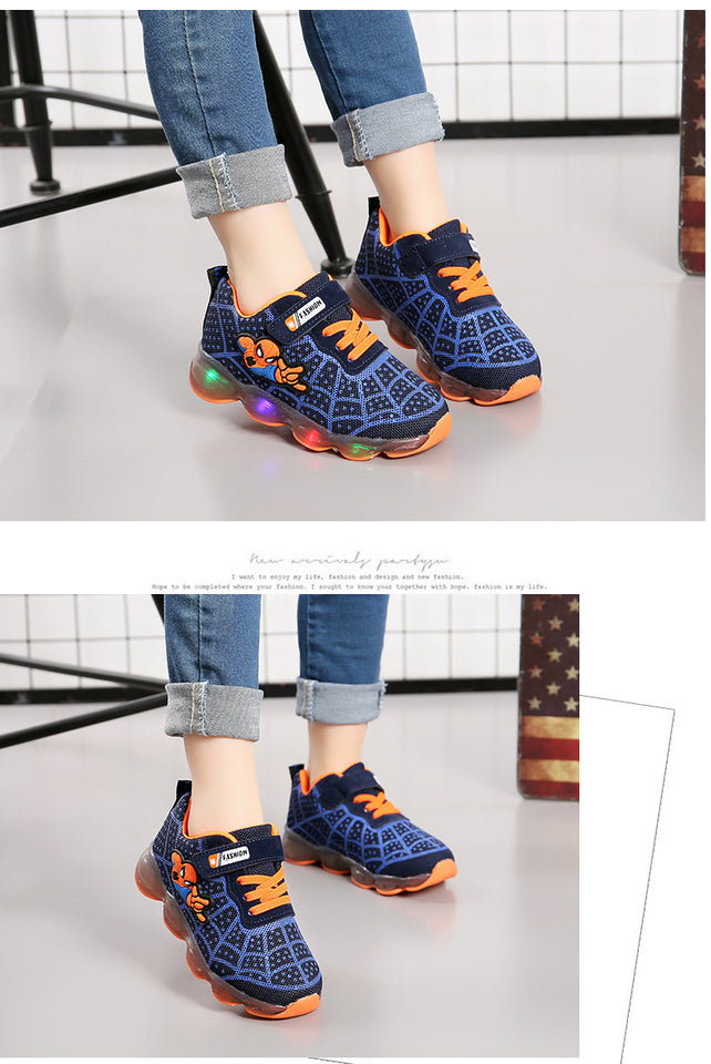 1-14 Years Old Luminous Sneakers Unisex